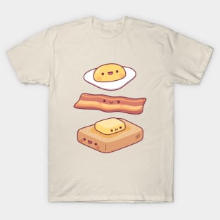 Cute Egg Bacon Butter And Toast Breakfast T-Shirt